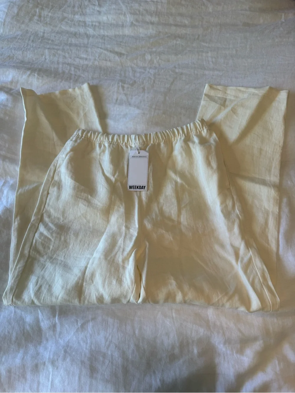 Men's Weekday Sweden Relaxed Linen Pants NEW Sz sm ASOS